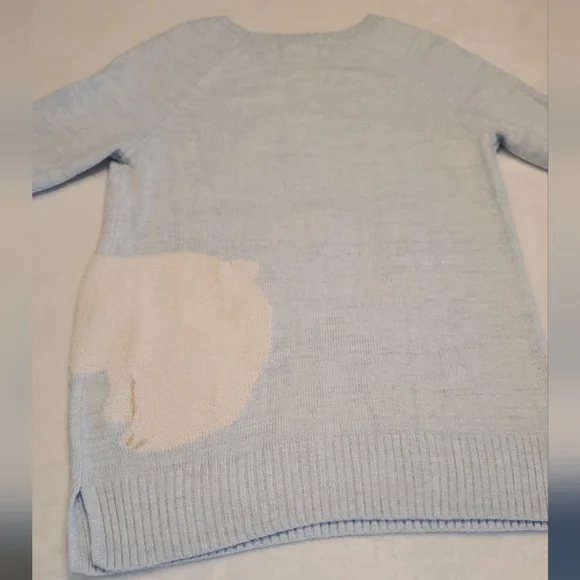 Lauren Conrad Polar Bear Sweater, Size Small, Long Sleeve Tunic Style Sweater - Picture 6 of 7